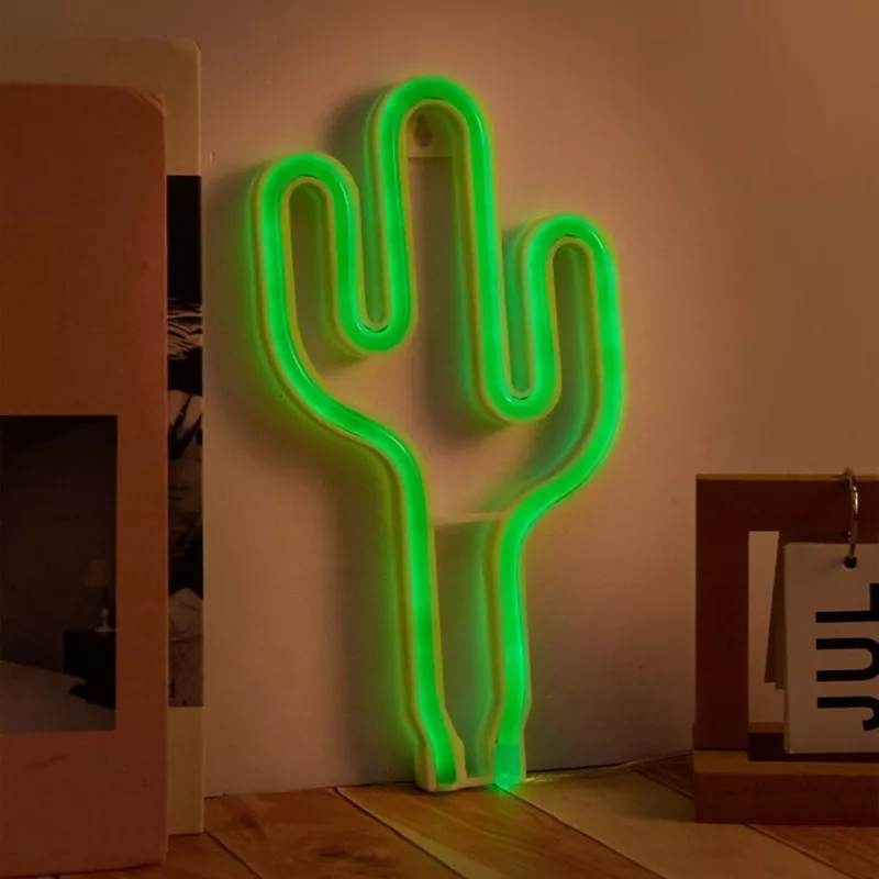Neon lights MANTA SNL74GN cactus green — decorative neon sign, model SNL74GN