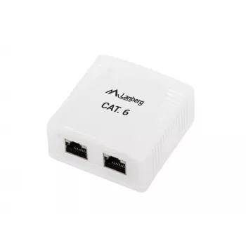 Lanberg OS6-0002-W Cable Interface/Gender Adapter 2 X RJ-45 White (OS6-0002-W)