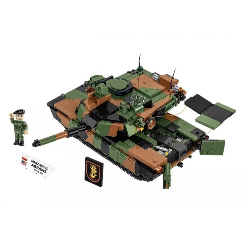 Construction set Cobi M1A2 SEPV3 Abrams model with 1,065 bricks