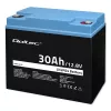 Rechargeable LiFePO4 Battery QOLTEC 12.8V 30Ah 384Wh with BMS