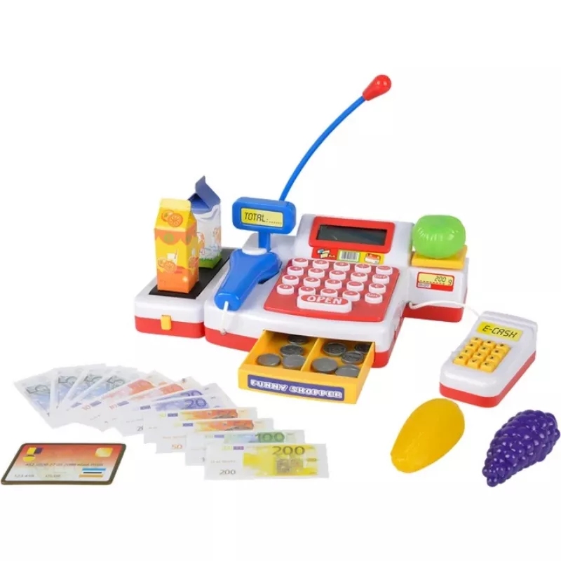 Playset Simba‑Dickie supermarket checkout with scanner model 104525700, toy cash register playset