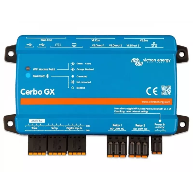 Cerbo GX MK2 Victron Energy BPP900450110 advanced monitoring system with remote communication and display support