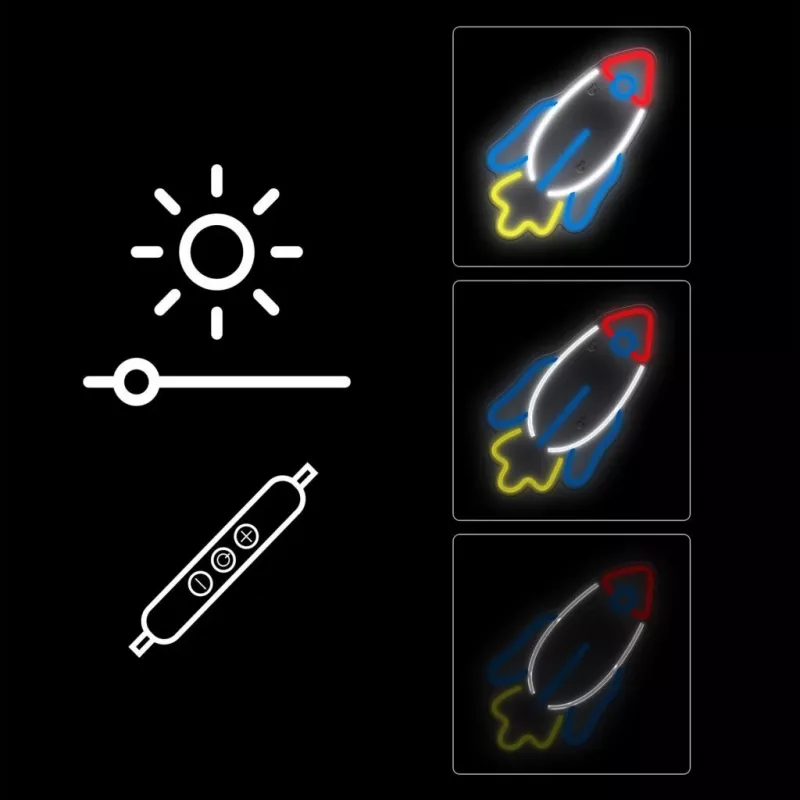 LED Neon Light MANTA SNL91MT Style RAKETA – decorative LED neon panel, model SNL91MT