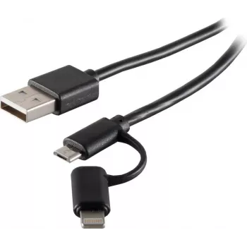 Lightning Cable S/CONN 14-14025 1m Black