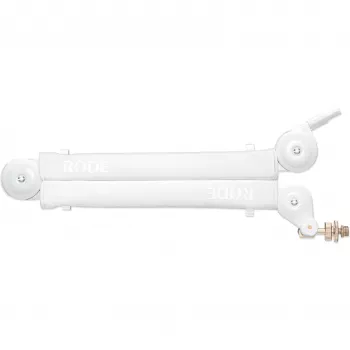 Microphone boom arm RØDE PSA1 White — adjustable studio mount, 840 mm height, swivel mount, cable management