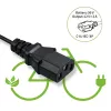 Charger QOLTEC 36V–42V 2A with C14 IEC 3-pin connector for e-bike batteries
