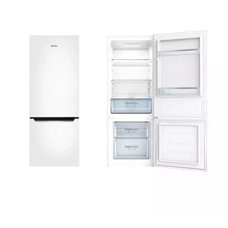Amica Fridge/Freezer Combination, KGCL 384 160 W, 144 cm Portrait, 54 cm wide