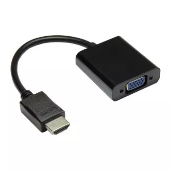 Adapter HDMI to VGA, HDMI Plug an VGA Socket, 3,5 mm Stereo-Socket, black, Good Connections® (HDMI-AD21)