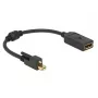 DisplayPort cable DeLOCK 62638 Mini DisplayPort 0.25 m Black