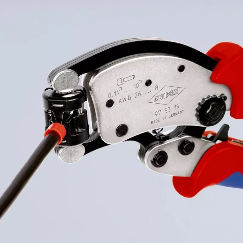 KNIPEX Twistor T self-adjusting crimping pliers Crimping pliers for wire end ferrules