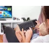 Wireless RF Full-size Keyboard TRACER TRAKLA46934, QWERTY English, 2.4 GHz Nano Receiver, Membrane, Black/Grey