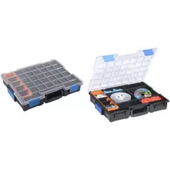 Small parts case allit EuroPlus Pro K Size 44/12-6 – professional organiser with removable compartments