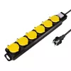 Power Extension LogiLink LPS256 1.5m 6 AC Outlets Outdoor Black Yellow