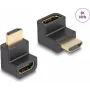 DeLOCK High Speed HDMI Adapter male to female angled 8K 60 Hz black