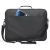 Manhattan Cambridge Laptop Bag 17.3 inch, Clamshell Design, Black, LOW COST, Accessories Pocket, Document Compartment on Back, Shoulder Strap (removable), Equivalent to Targus CN418EU, Notebook Case, Three Year Warranty