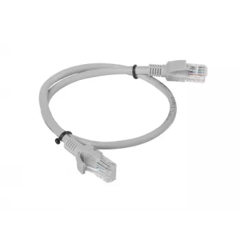 Networking cable Lanberg PCU6-10CC-0050-S RJ-45 Cat6 0.5 m Grey
