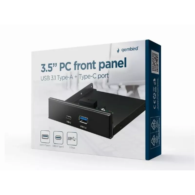 Case Accessory Front 3.5 PANEL/USB 2P FDI3-U3C-01 Gembrid