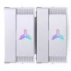 CPU cooler Jonsbo CR-3000E Dual-Tower ARGB White, dual-tower air cooler with ARGB lighting