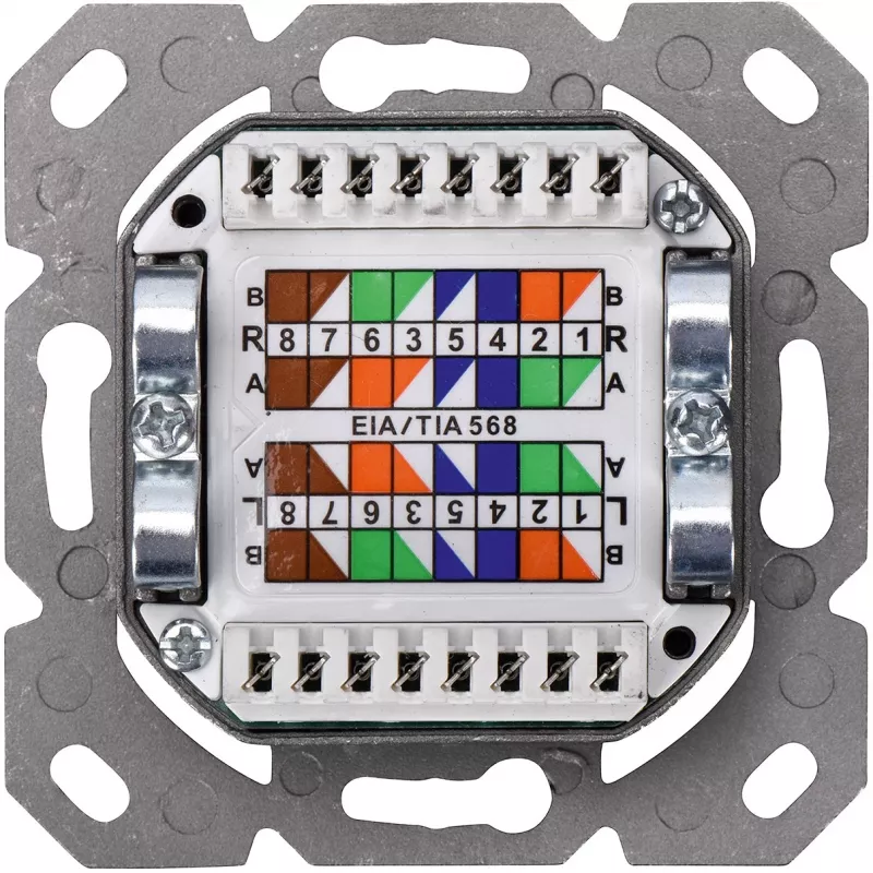 Digitus CAT 5e. Class D. Wall Outlet. Shielded. Surface Mount
