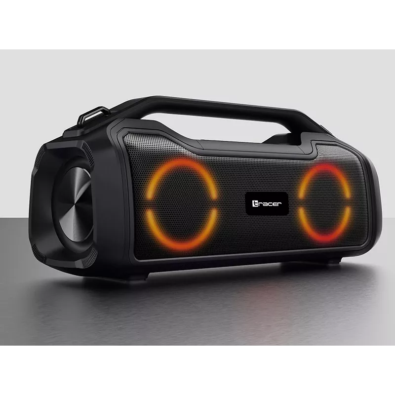 Stereo portable speaker TRACER BigBoy TWS Bluetooth 40W RMS, Bluetooth 5.3, 12h battery, Black