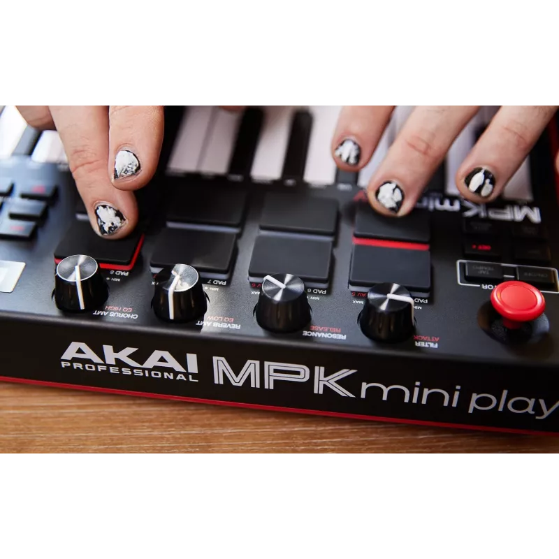 MIDI keyboard Akai MPK Mini Play Mk3 25 keys USB Black Red