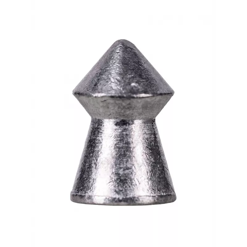 Gun pellets RANGER PRORO 5.5 mm, diabolo shape, silver, 250 pcs, aluminium dispenser