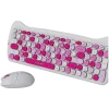 Wireless Keyboard and Mouse Set CANYON HSET-W6 Pink Kitty Edition