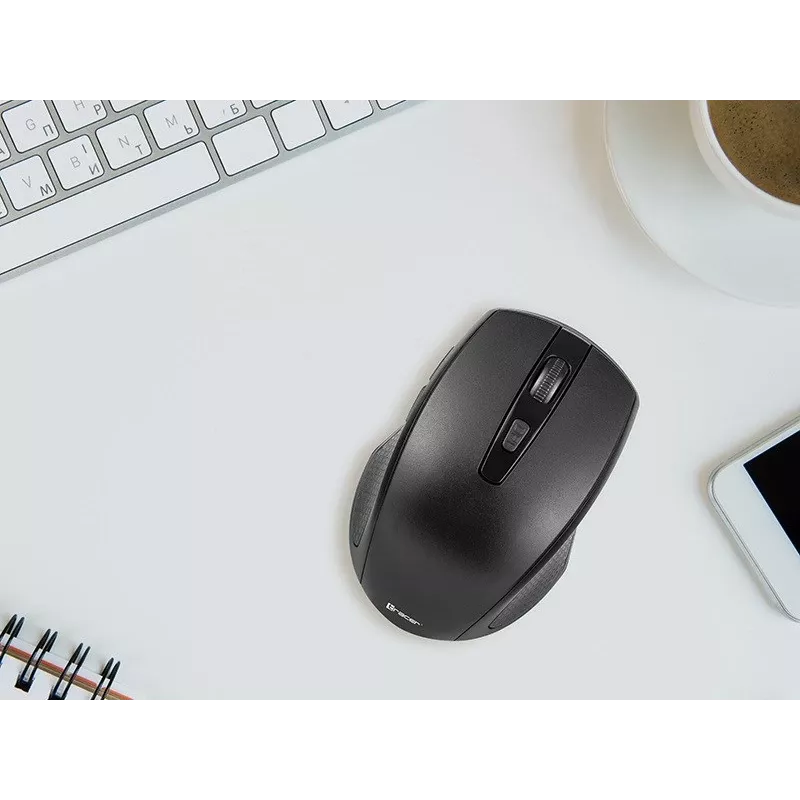 Wireless Optical Mouse TRACER TRAMYS46729, RF 10 m, 1600 DPI, 6 buttons, right-hand, nano receiver, battery-powered