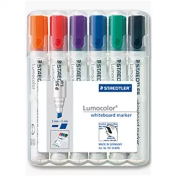 Marker Staedtler 351 B WP6 6 pc(s) Black Blue Green Orange Red Violet