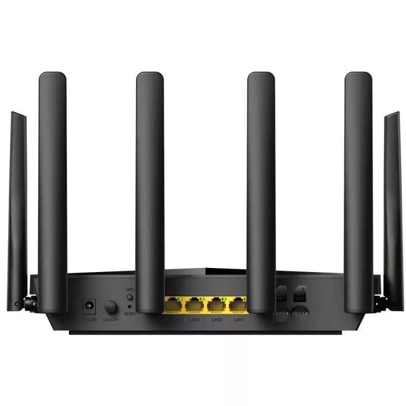 Cudy New 4G LTE Cat 6 WiFi Router, Qualcomm Chipset, LTE Modem Router, Dual SIM 4G Cellular Router, AC1200 Dual Band WiFi, 4 Gigabit Ports, OpenVPN, W