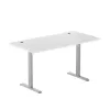 Adjustable Height Table Up Up Bjorn Gray, Table top L White