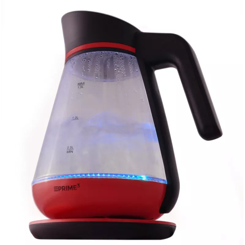 Electric kettle PRIME3 1.5 L 2200 W Red Transparent