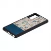 Phone case Man and Wood Galaxy Note 20 — blue flower on black