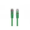 Patch Cord LANBERG PCF6-20CC-0025-G RJ45 Cat.6 U/UTP 0.25 m Green, CCA 26 AWG, 250 MHz