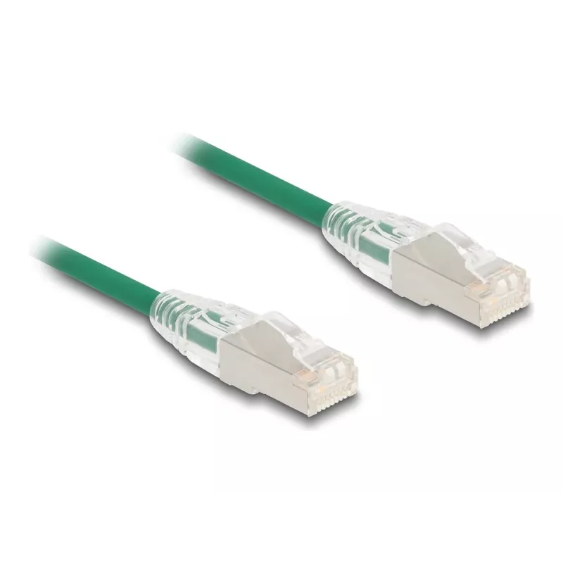 Network Cable DeLOCK RJ45 Cat.6A plug to plug 3m green