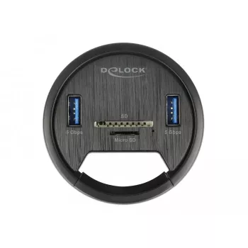 Socket-outlet DeLOCK 64152 Black 1 pc Box
