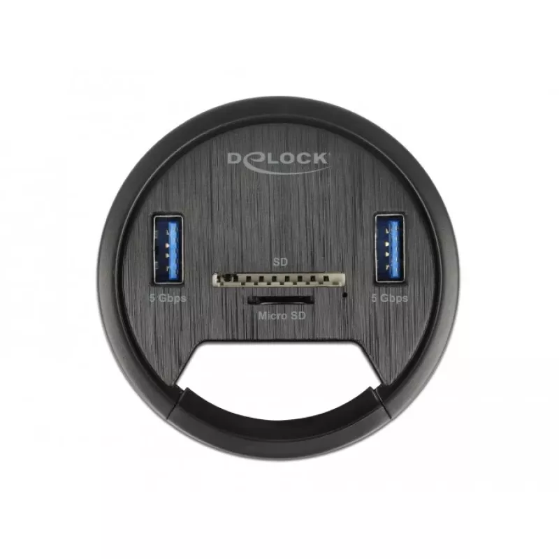 Socket-outlet DeLOCK 64152 Black 1 pc Box