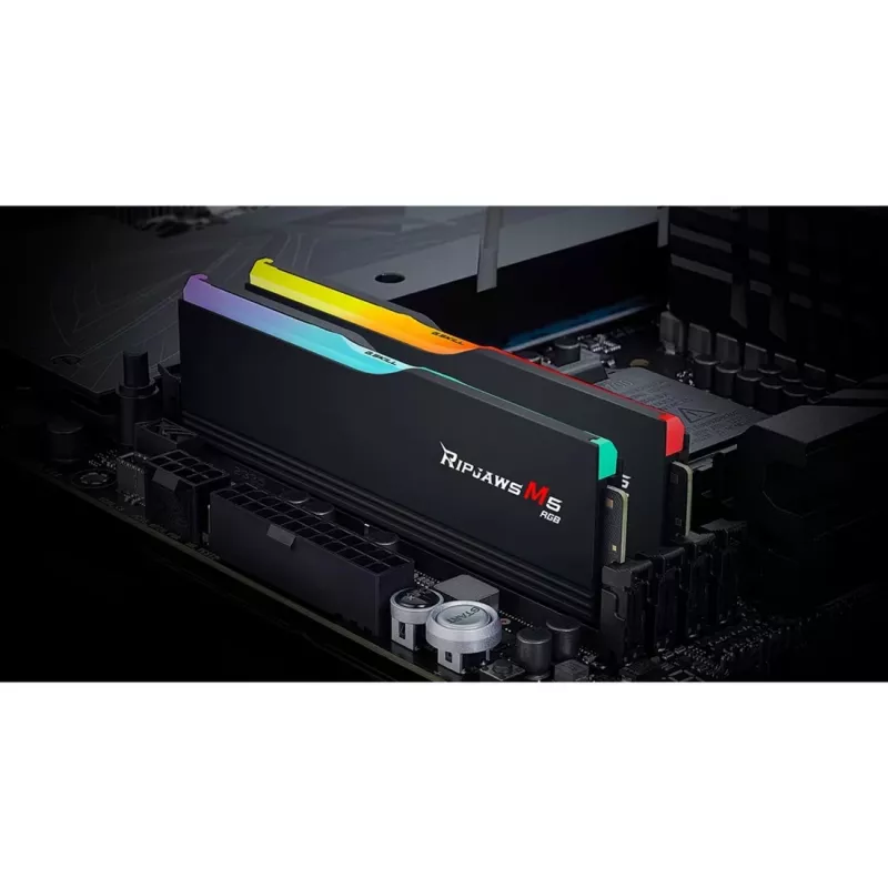 DIMM 48 GB DDR5-6000 (2x 24 GB) Dual-Kit, Memory black, F5-6000J3036F24GX2-RM5RK, Ripjaws M5 RGB, INTEL XMP