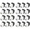 Digitus CAT 6 Keystone Jack unshielded 24 pieces Flat Black White RJ-45