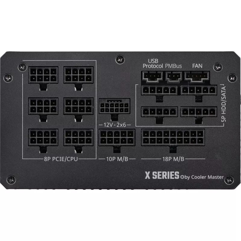Power supply unit Cooler Master X Silent Edge Platinum 1100 W 24-pin ATX Black