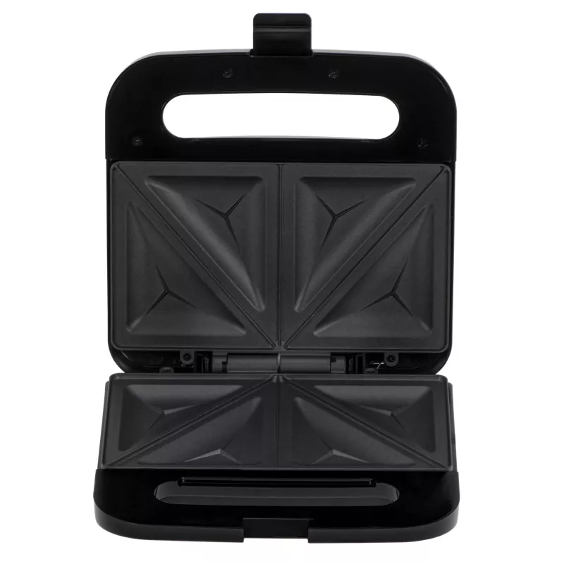 Sandwich maker Adler AD 3076 — 1000 W compact countertop sandwich press, black/silver