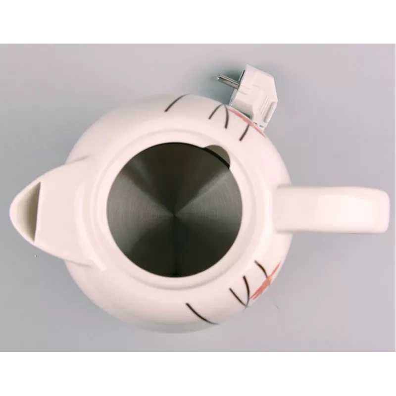 Feel-Maestro MR-066-RED FLOWERS electric kettle 1.5 L 1200 W Red, White