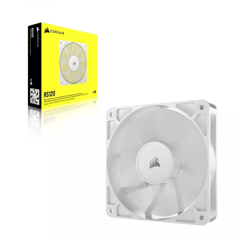 Fan Corsair RS120 12 cm White 420-2100 RPM 0.2-4.15 mmH2O