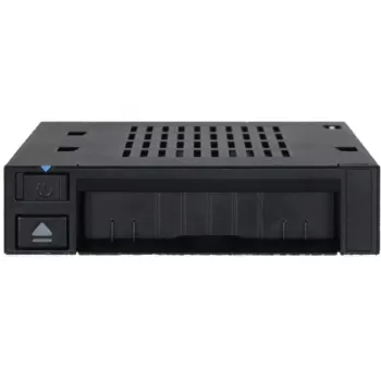 ICY DOCK - MB521SP-B - 2.5 Single Bay SAS/SATA HDD/SSD Dock in 1x 3,5 Front-Einbauschacht Hot-Swap Wechslerahmen mit EIn/Aus Schalter und Auswurftaste
