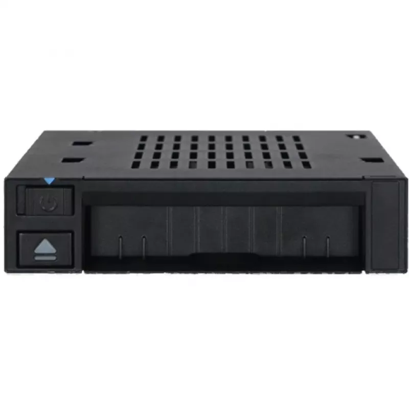 ICY DOCK - MB521SP-B - 2.5 Single Bay SAS/SATA HDD/SSD Dock in 1x 3,5 Front-Einbauschacht Hot-Swap Wechslerahmen mit EIn/Aus Schalter und Auswurftaste
