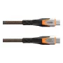 USB C to USB C cable C2G 9B4415114097 USB 3.2 Gen 2x2 0.75 m — Black/Orange