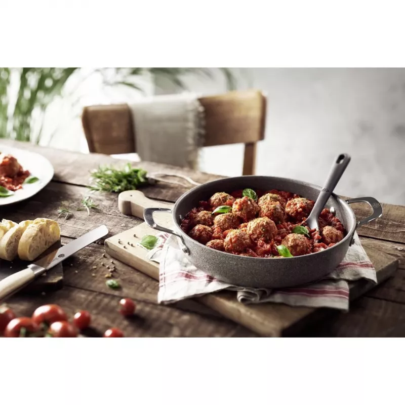Frying Pan Ballarini Salina Granitium, Deep with 2 handles, Granite, 28 cm 75002-810-0