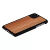Smartphone case man and wood for iPhone 11 Pro Max — cappuccino black finish