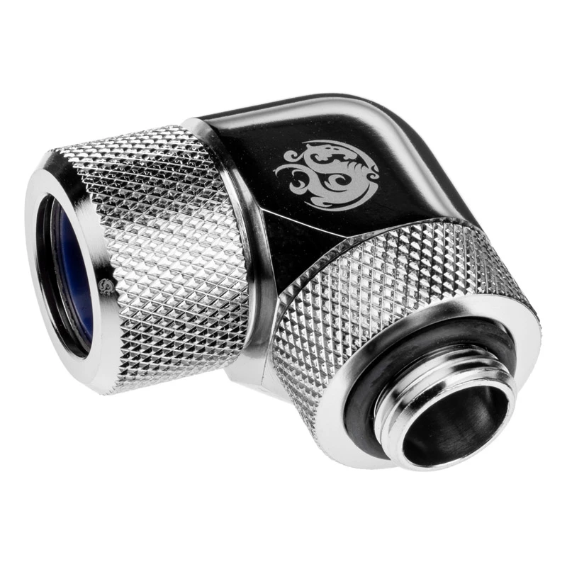 Tubing for computer cooling system BitsPower BP-E90RMLA14 — Brass, 14 mm diameter, Silver