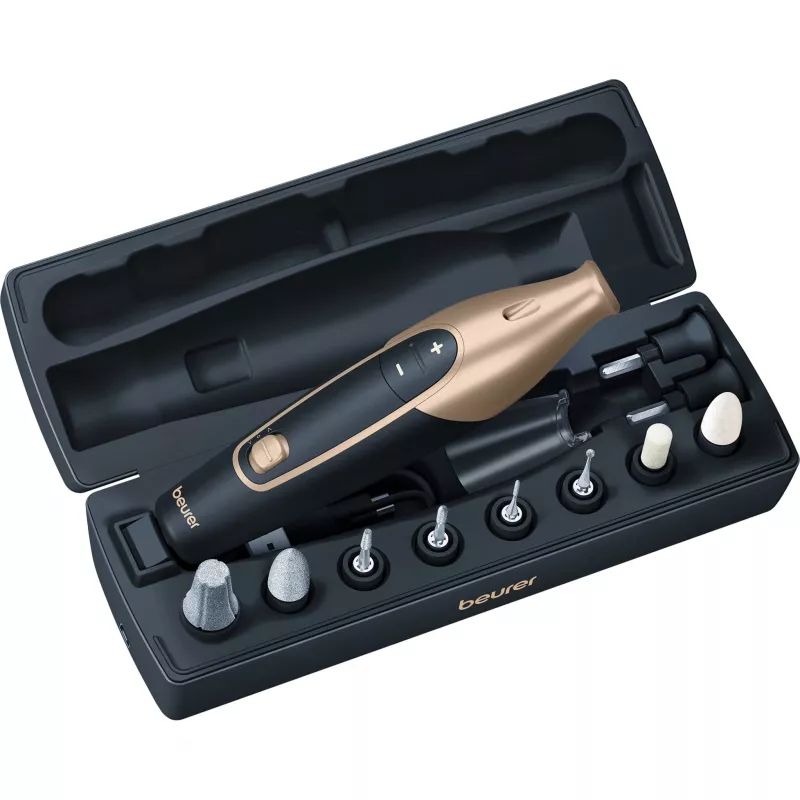 Nail care device Beurer MP 84 Special Edition gold — electric manicure/pedicure set, compact home use